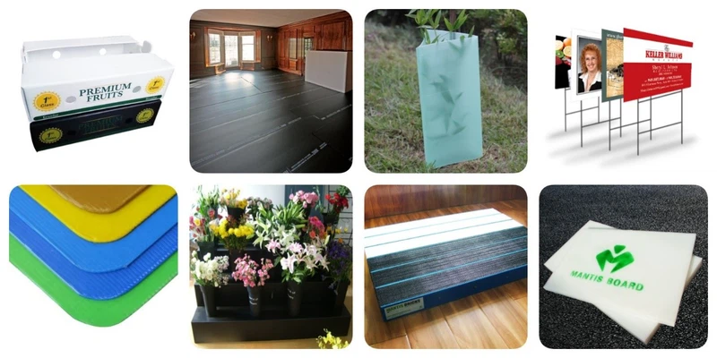 Corrugated plastic sheets Corrugated plastic sheets
